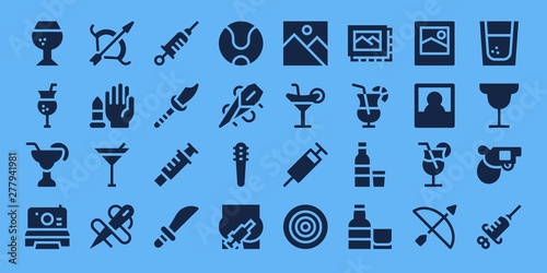 shot icon set
