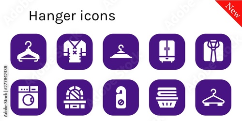 hanger icon set