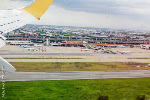 High angle view of Bangkok Domestic Airport, 22 June 2018 photo