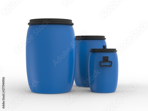 Blue water barrel