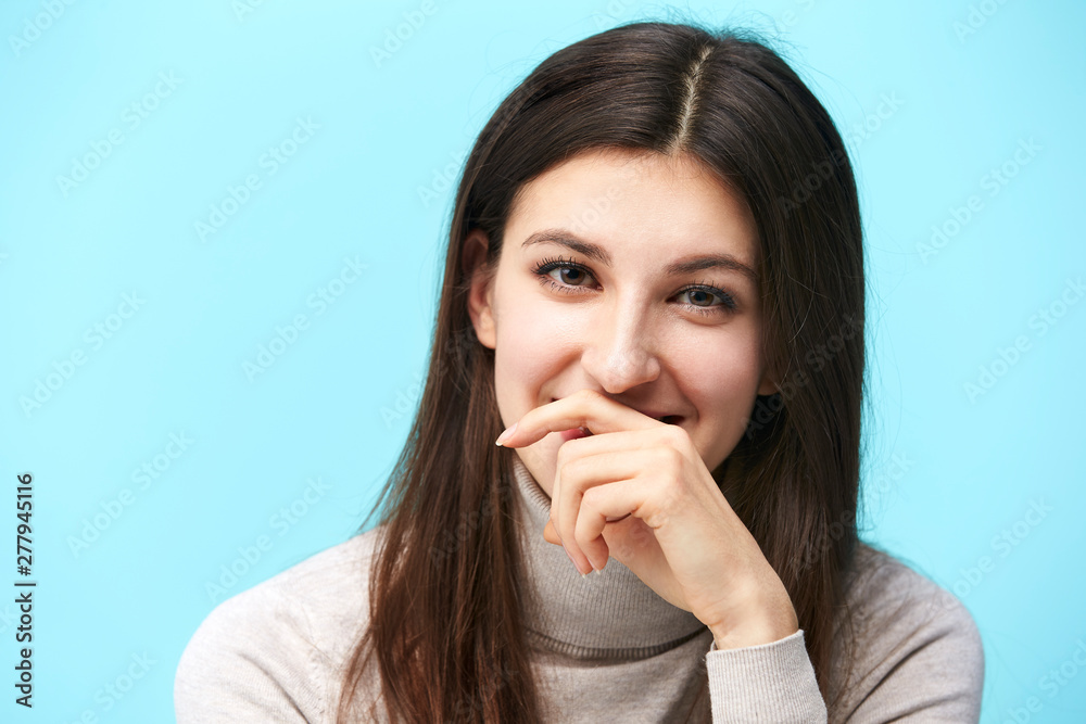 portrait of a young caucasian woman portrait of a young caucasian woman