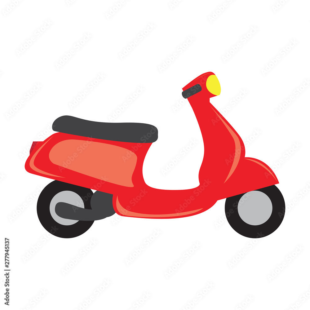 Isolated motorcycle icon over a white background - Vector