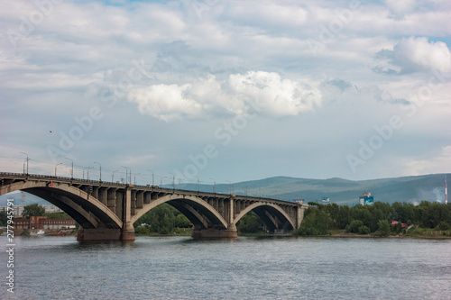 View of the bridge in Krasnoyarsk