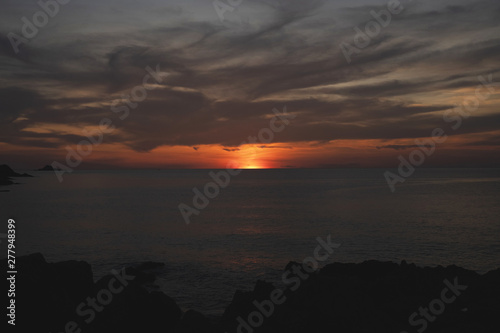 Sunset Slideshow Phuket Thai, brown tone Tropical zone