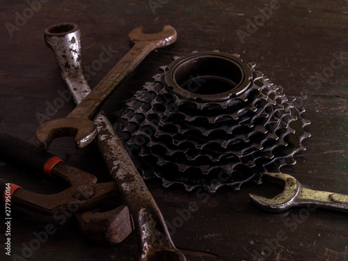 Old tools in a workshop