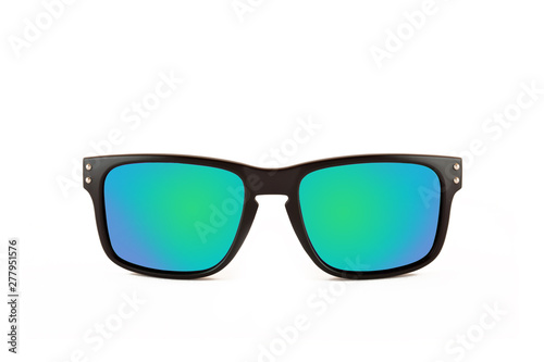 Sunglasses, front view isolated on white background © javgutierrez