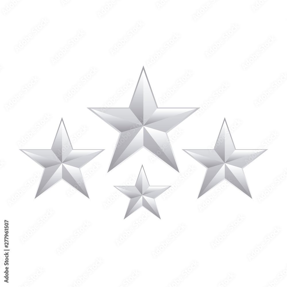 set of stars decoration isolated icon set of stars decoration isolated icon