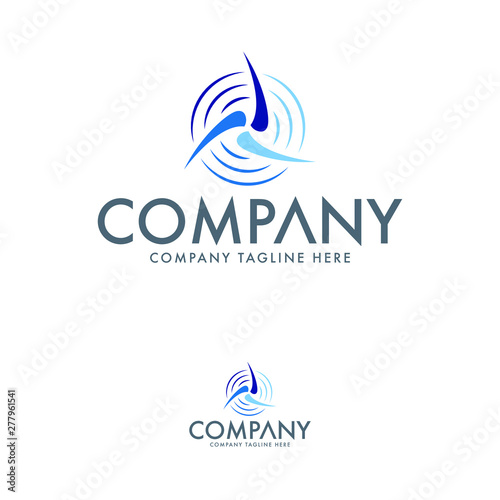 Propeller, Fan Logo Design Template