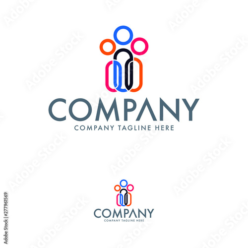 Creative Family Logo Design Template © bsgraph