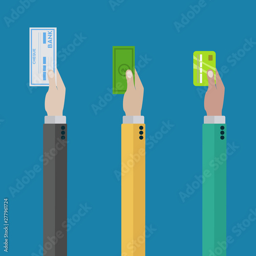 Payment options vector illustration