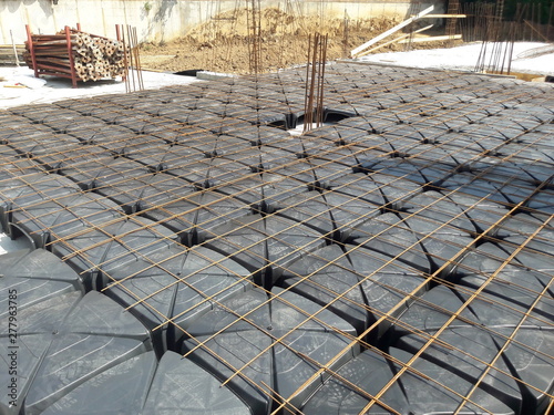 Cantiere edile - vespaio areato photo