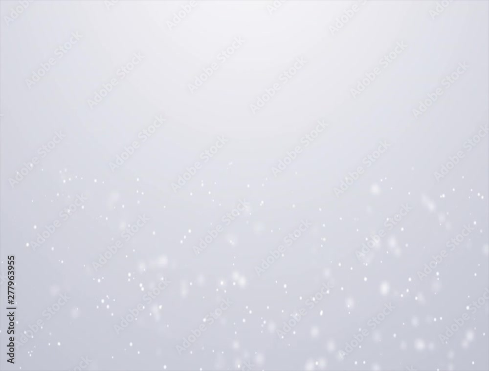 Abstract festive white motion background with defocused round bokeh lights. Particle shine. Xmas Abstract festive white motion background with defocused round bokeh lights. Particle shine. Xmas