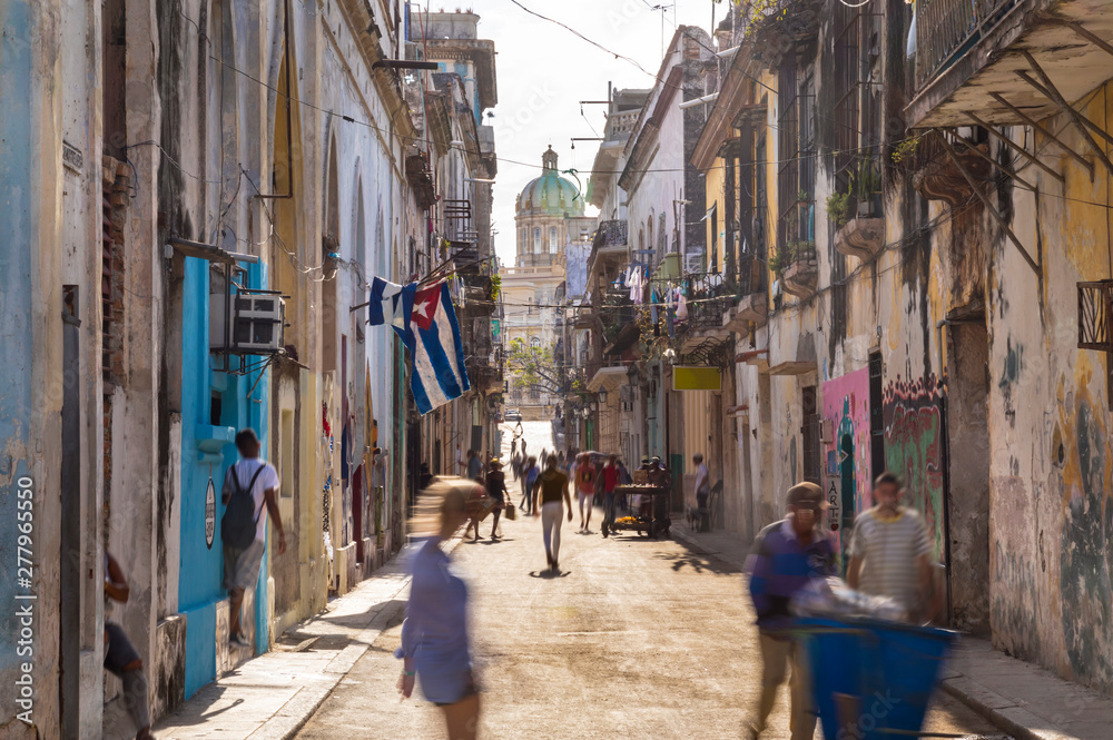 Street view at the old town, Havana, Cuba Street view at the old town, Havana, Cuba