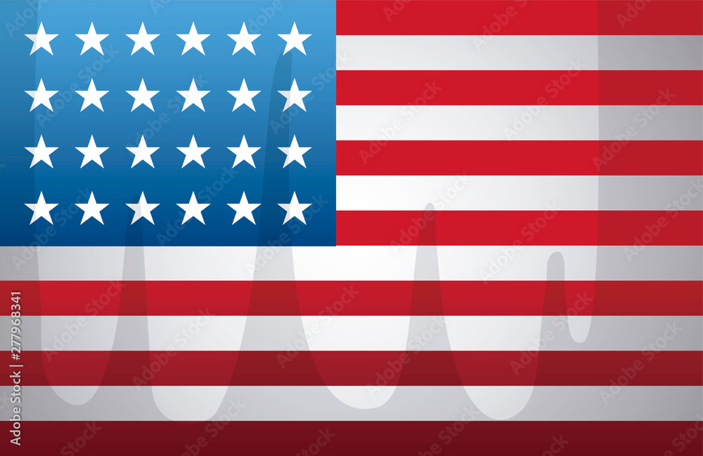 Fototapeta premium united state of american flag