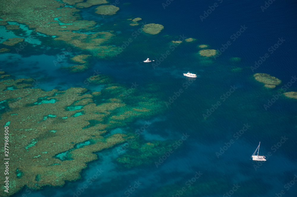 Aerial view of the great barrier reef, Queensland, Australia Aerial view of the great barrier reef, Queensland, Australia
