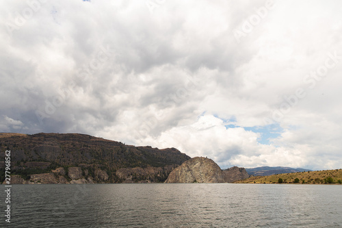 General view of White Rock on Lake Roosevelt in Washington State