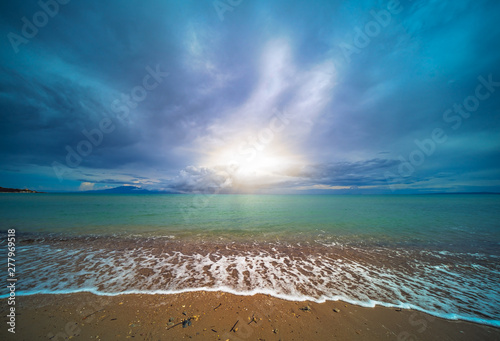 The Tsilivi Beach in summer