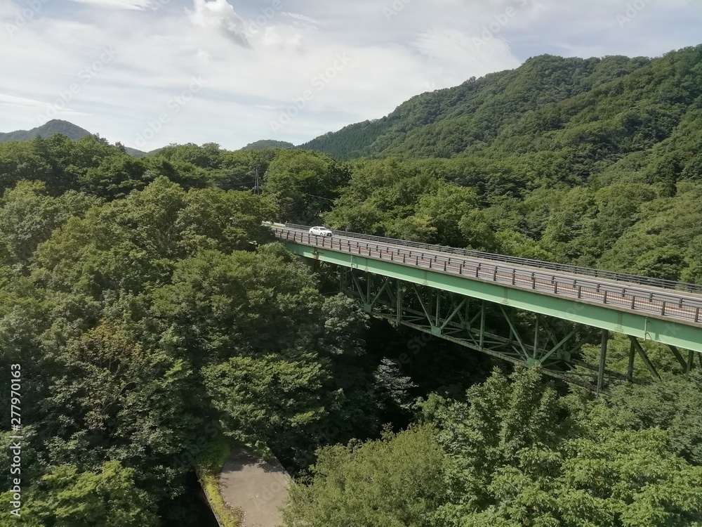 山の中の橋