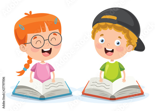 Vector Illustration Of Children Education