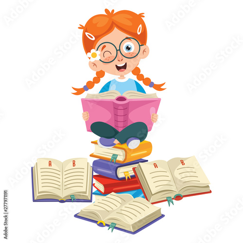 Vector Illustration Of Children Education