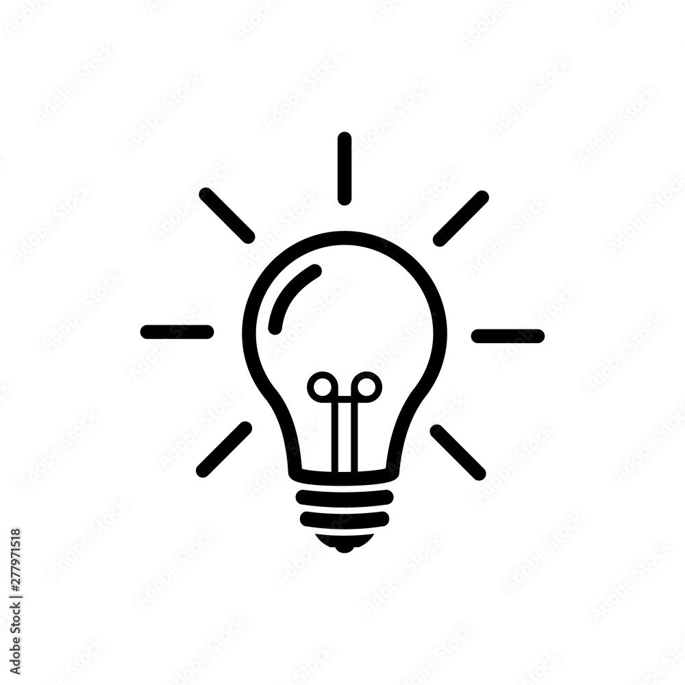 Light Bulb icon vector symbol illustration Light Bulb icon vector symbol illustration