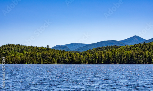 Moose pond in Saranac Lake NY and the Adirondack mountains
