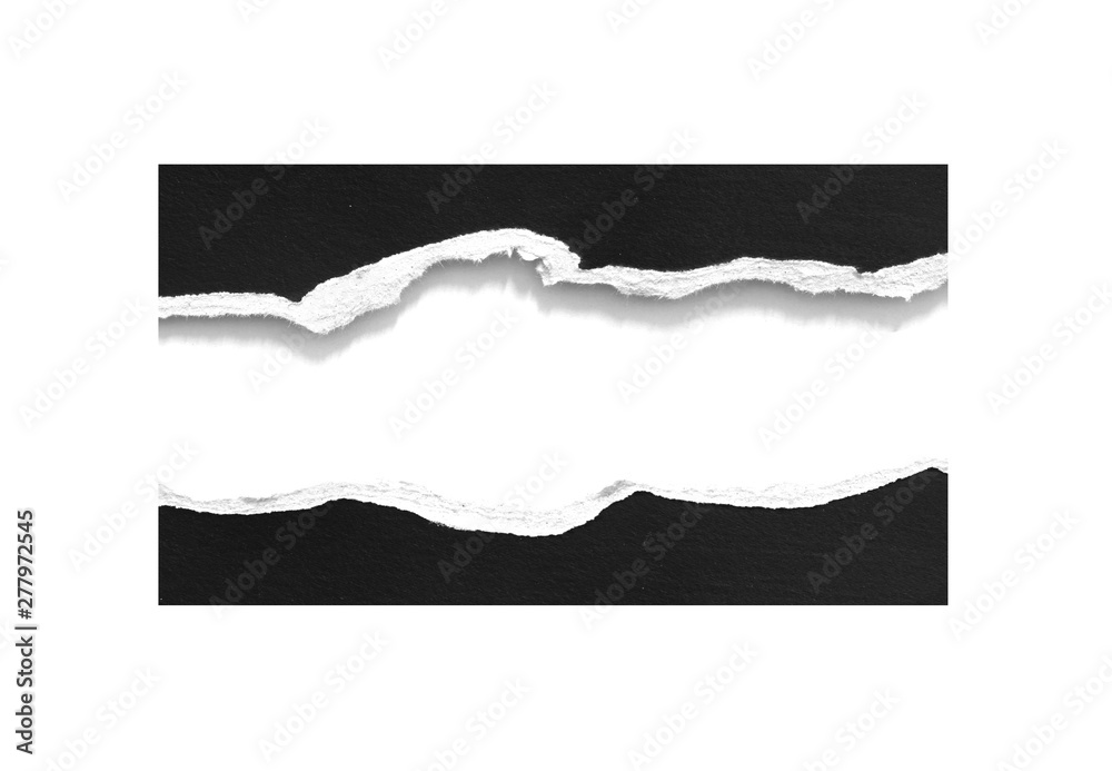 Ripped black paper background, space for advertising copy