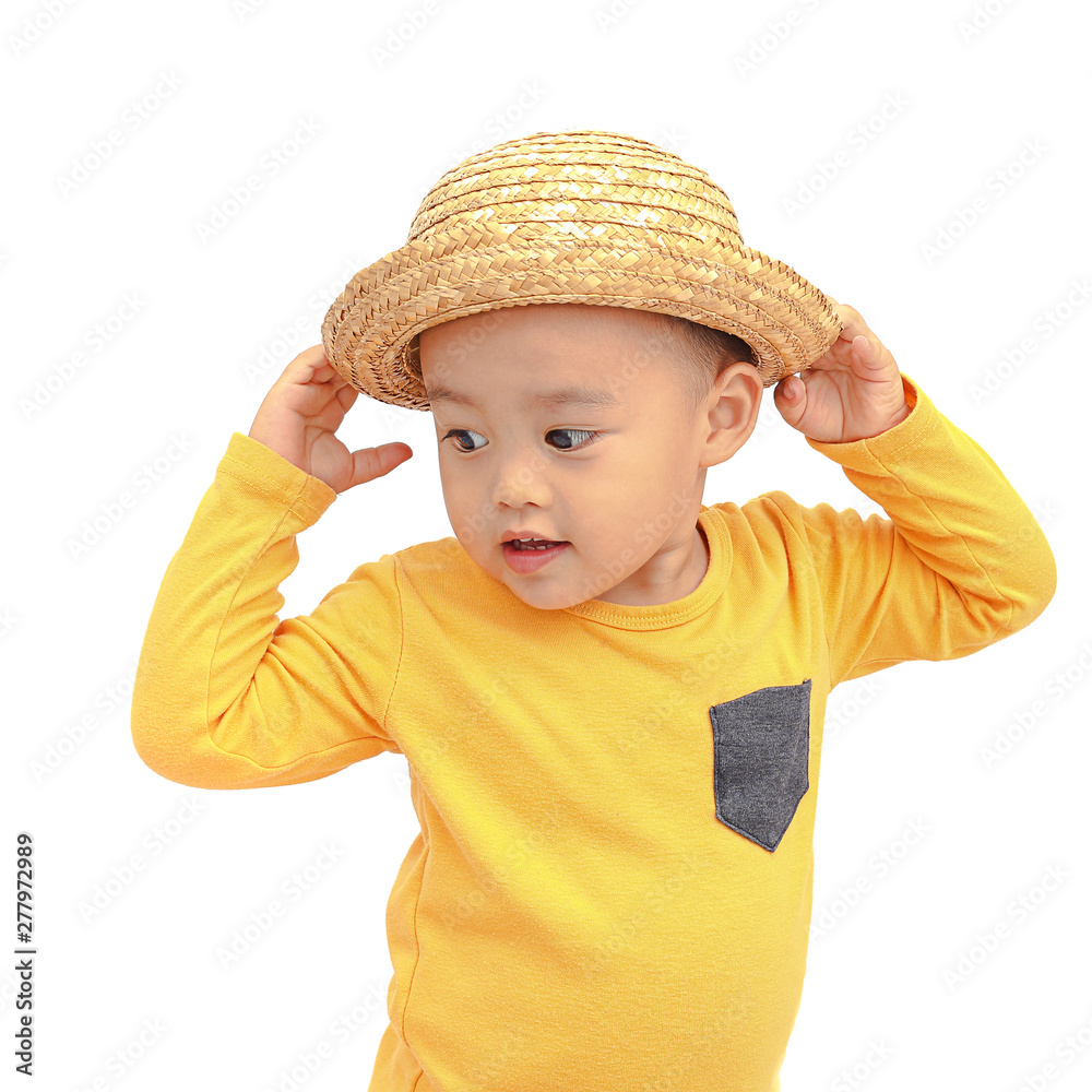 asian cute boy with relax acting