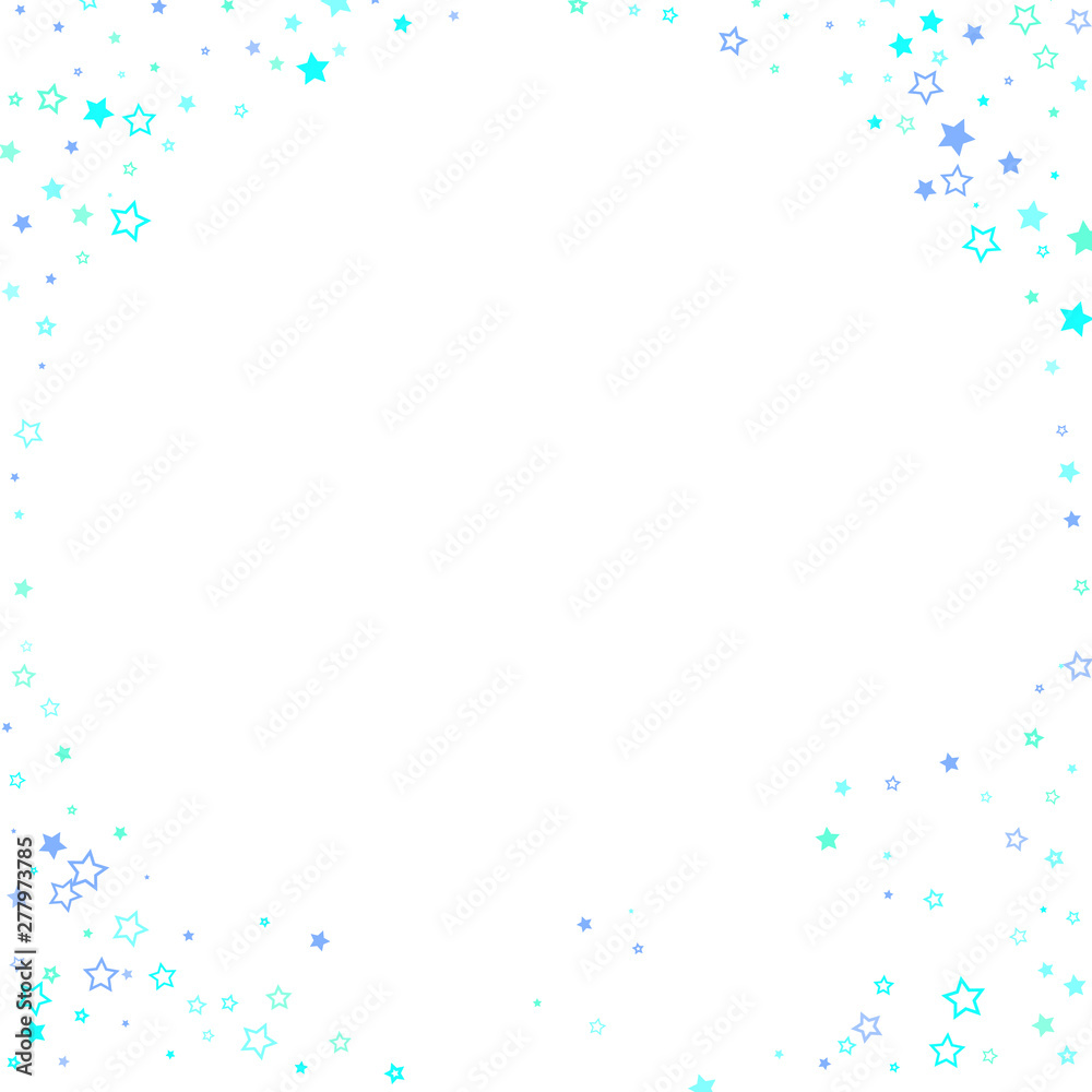 Blue, cyan, turquoise glitter stars confetti Blue, cyan, turquoise glitter stars confetti
