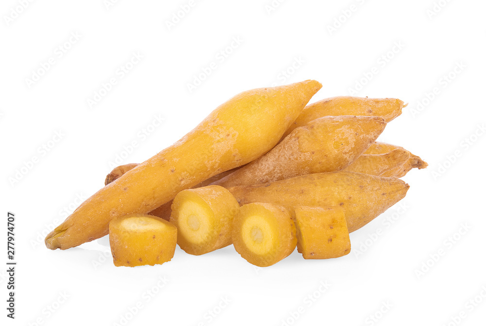 fingerroot isolated on white background. fingerroot isolated on white background.