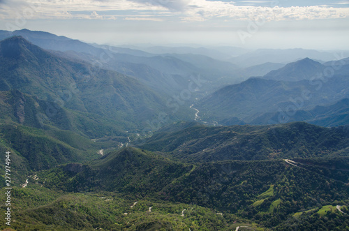 View from Moro Rock towards the south, Sequoia National Park, California, USA
