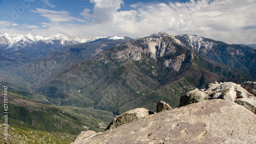 Great Western Divide seen from Moro Rock, Sequoia National Park, California, USA
