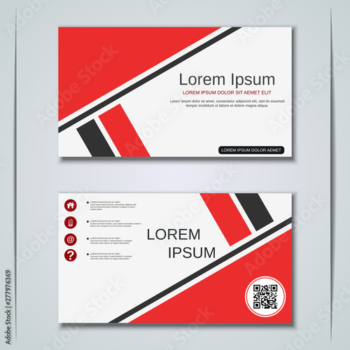 Modern business visiting card vector design template