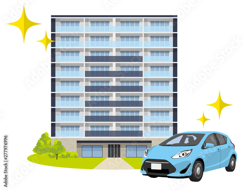 家、マンション、車、自動車、マイカー