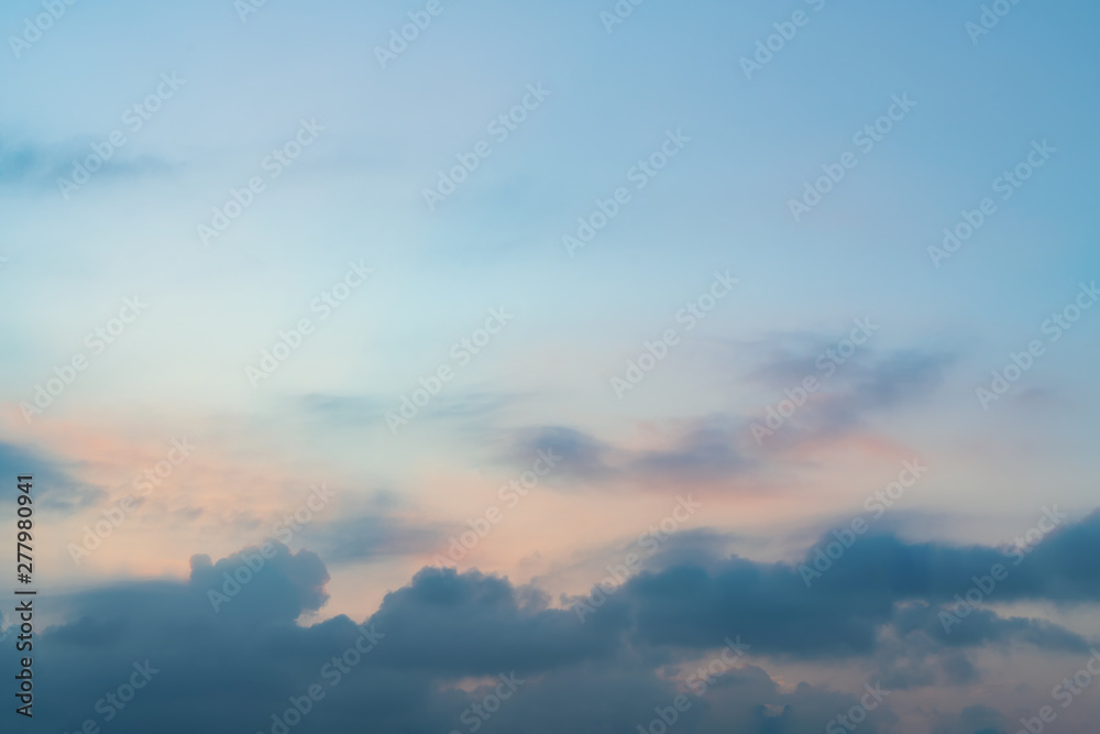 Beautiful Sky and Cloud Landscape..