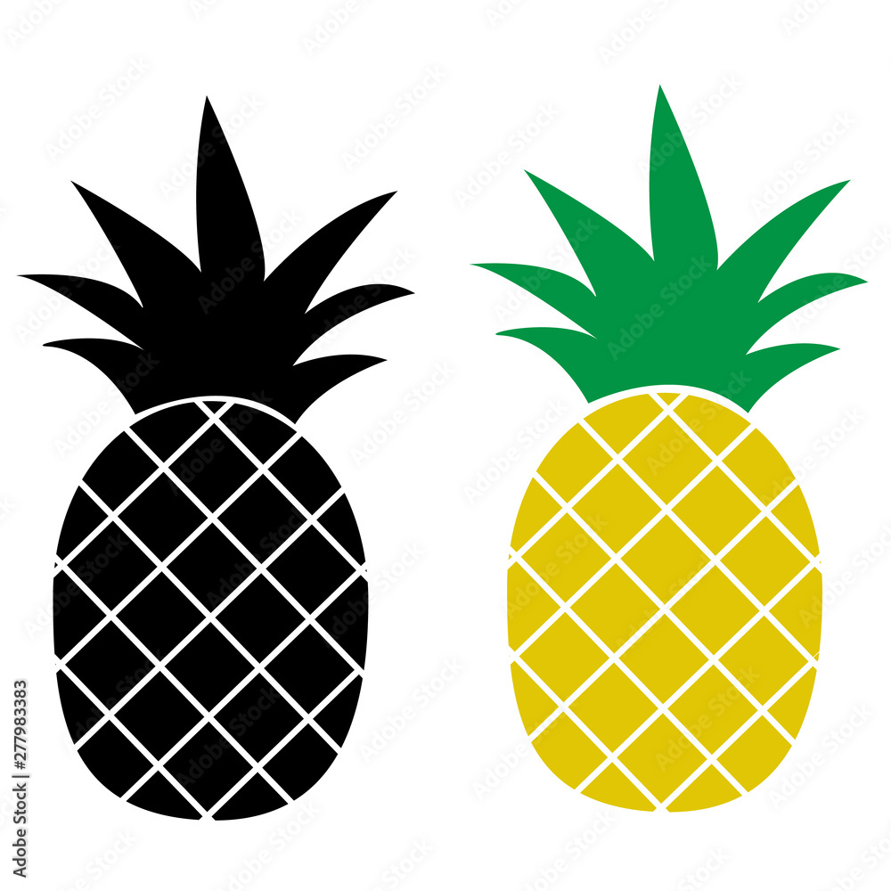 Pineapple icon on white background. flat style. Pineapple Tropical icon for your web site design, logo, app, UI. Pineapple Tropical Fruit symbol. Yellow Pineapple Shape sign. Pineapple icon on white background. flat style. Pineapple Tropical icon for your web site design, logo, app, UI. Pineapple Tropical Fruit symbol. Yellow Pineapple Shape sign.