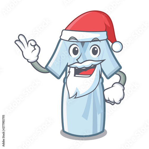 Santa bathrobe isolated with in the cartoon