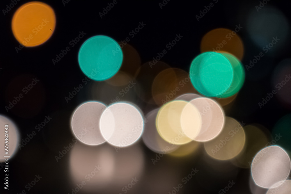 Bokeh of colorful light