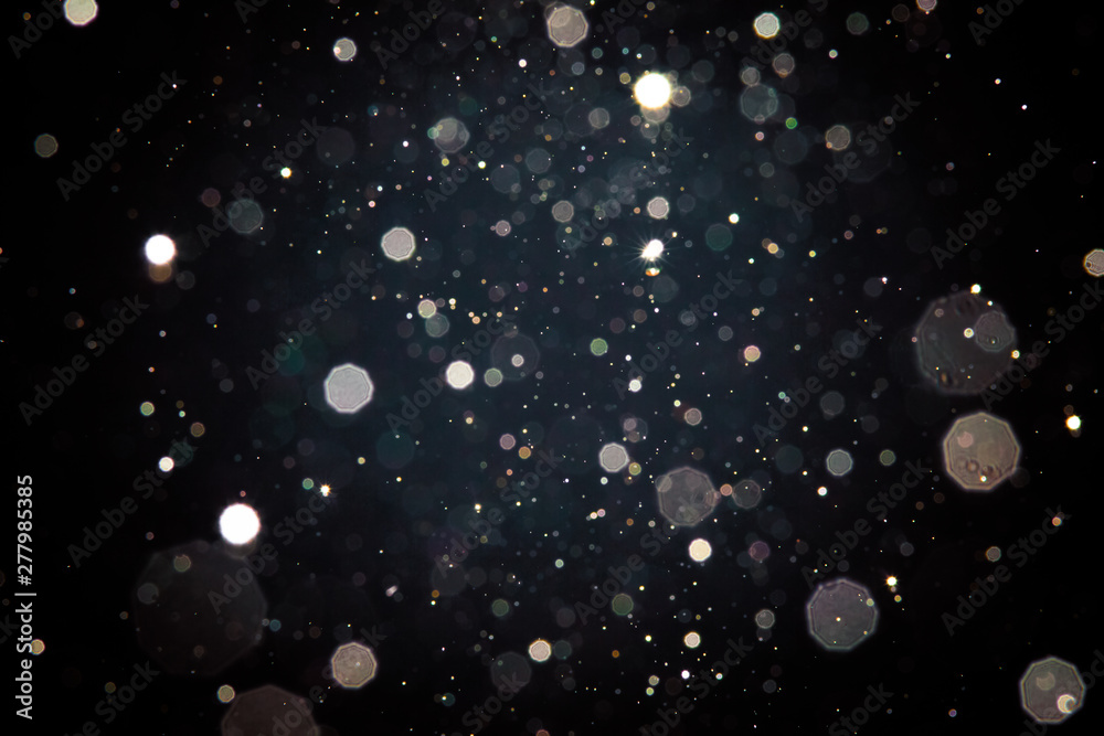 Obraz premium Abstract blur black bokeh