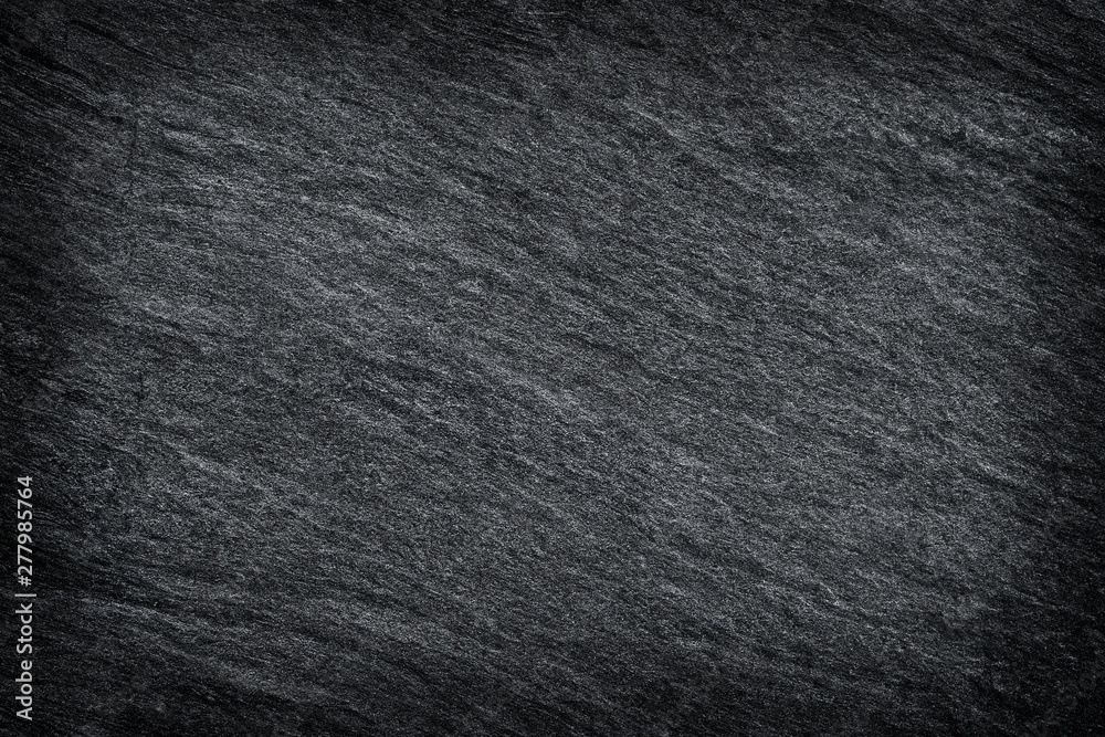Fototapeta premium Dark grey black slate background or texture.
