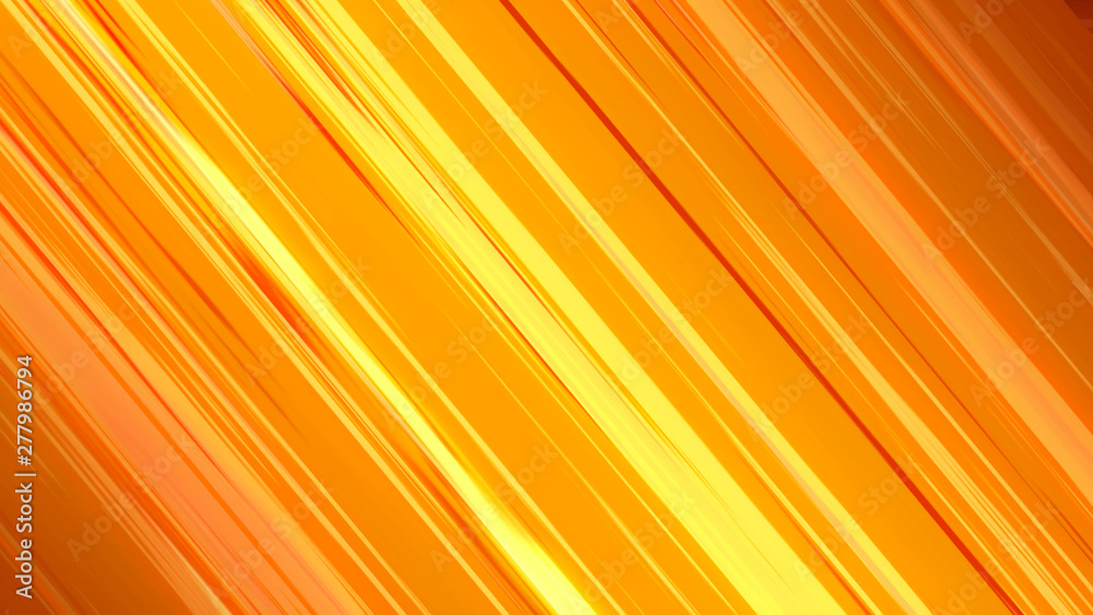 Fototapeta Abstract background with orange speed lines. 3d rendering