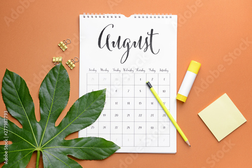 Flip paper calendar and sta...