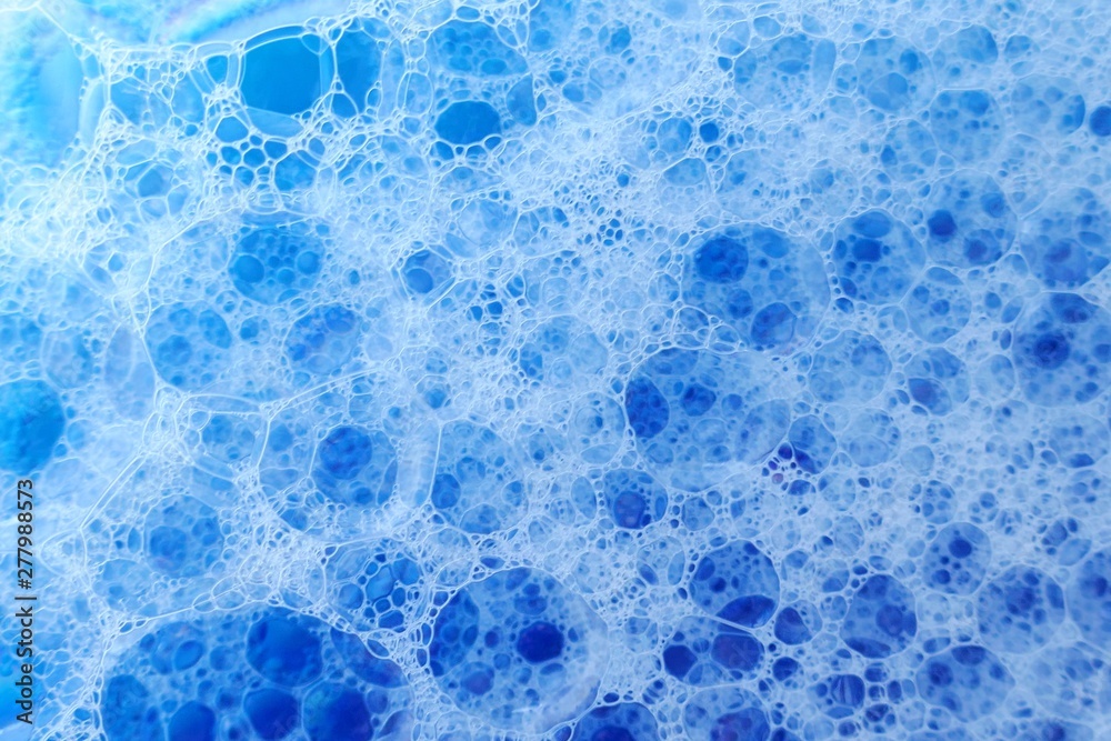 foam bubbles.blue soap bubbles background. Texture Foam Close-up. foam bubbles.blue soap bubbles background. Texture Foam Close-up.