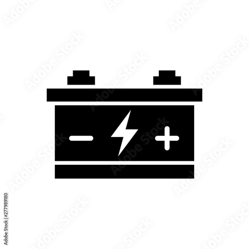 Car battery icon vector