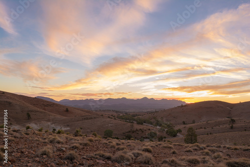 Sunset at Hucks Lookout, Ikara-Flinders Ranges, South Australia