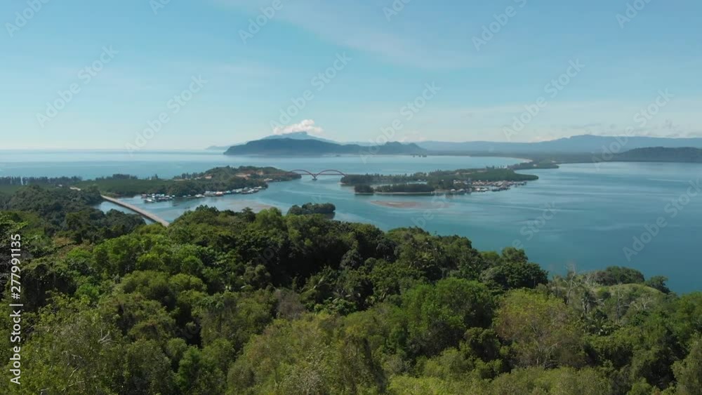 skyland jayapura city papua island aerial view
