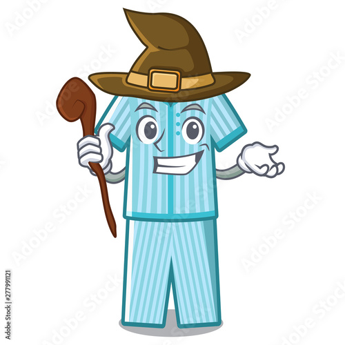 Witch pyjamas placed on a cartoon bed