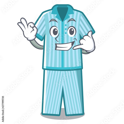 Call me folded pajamas in a cartoon closet