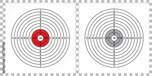 blank arrow target blank gun target paper shooting target blank target background target paper shooting on white background vector