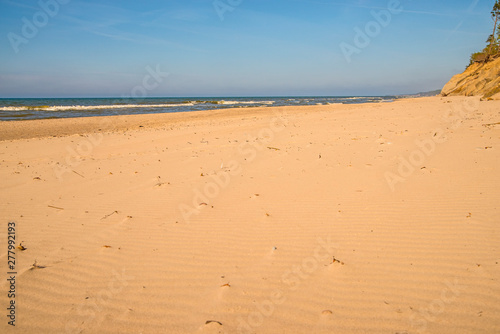 Fototapeta Naklejka Na Ścianę i Meble -   beach of the Baltic Sea in Orzechowo, Poland